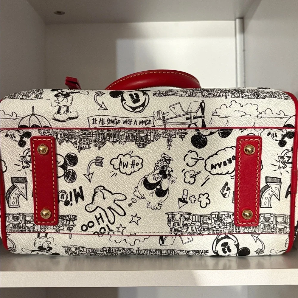 NWOT 2023 Dooney & Bourke Disney Parks Sketch Art Mickey Mouse Satchel ❤️ - Picture 3 of 9